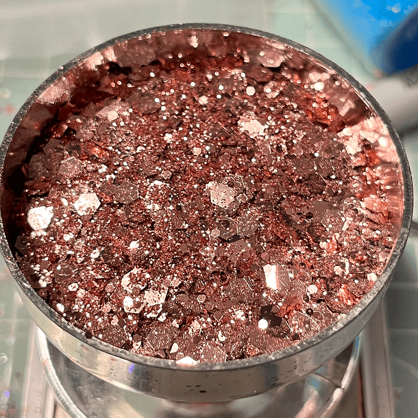 Glitter chunky metalizado 9 
