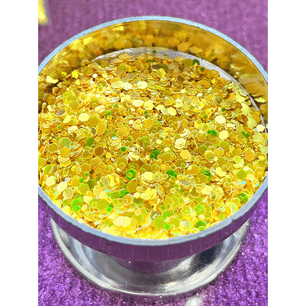 Glitter chunky Yellow Diamond 2 HIGH QUALITY 