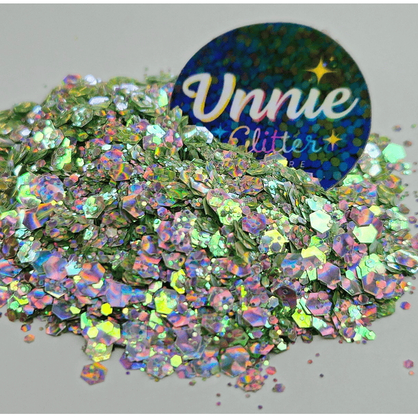 Glitter Ultra Holo magic green HIGH QUALITY  