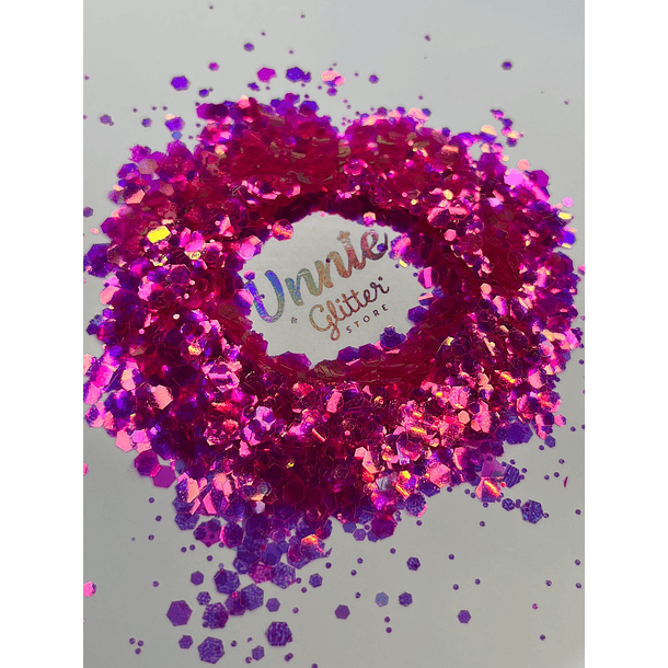 Chunky fucsia aurora  