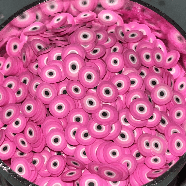 Fimo ojo turco rosado 
