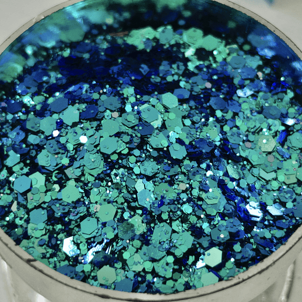 Camaleón metalizado caribbean blue  