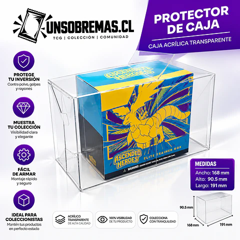 Protector transparente Elite Trainer Box (ETB) 