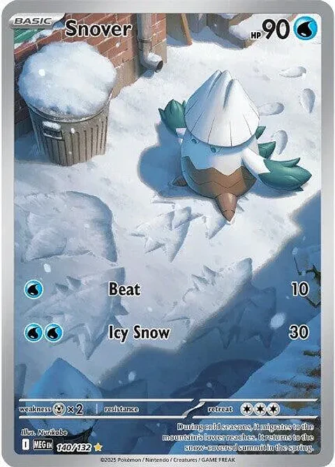 Single Snover - 140/132 - Illustration Rare (Ingles Foil NM)