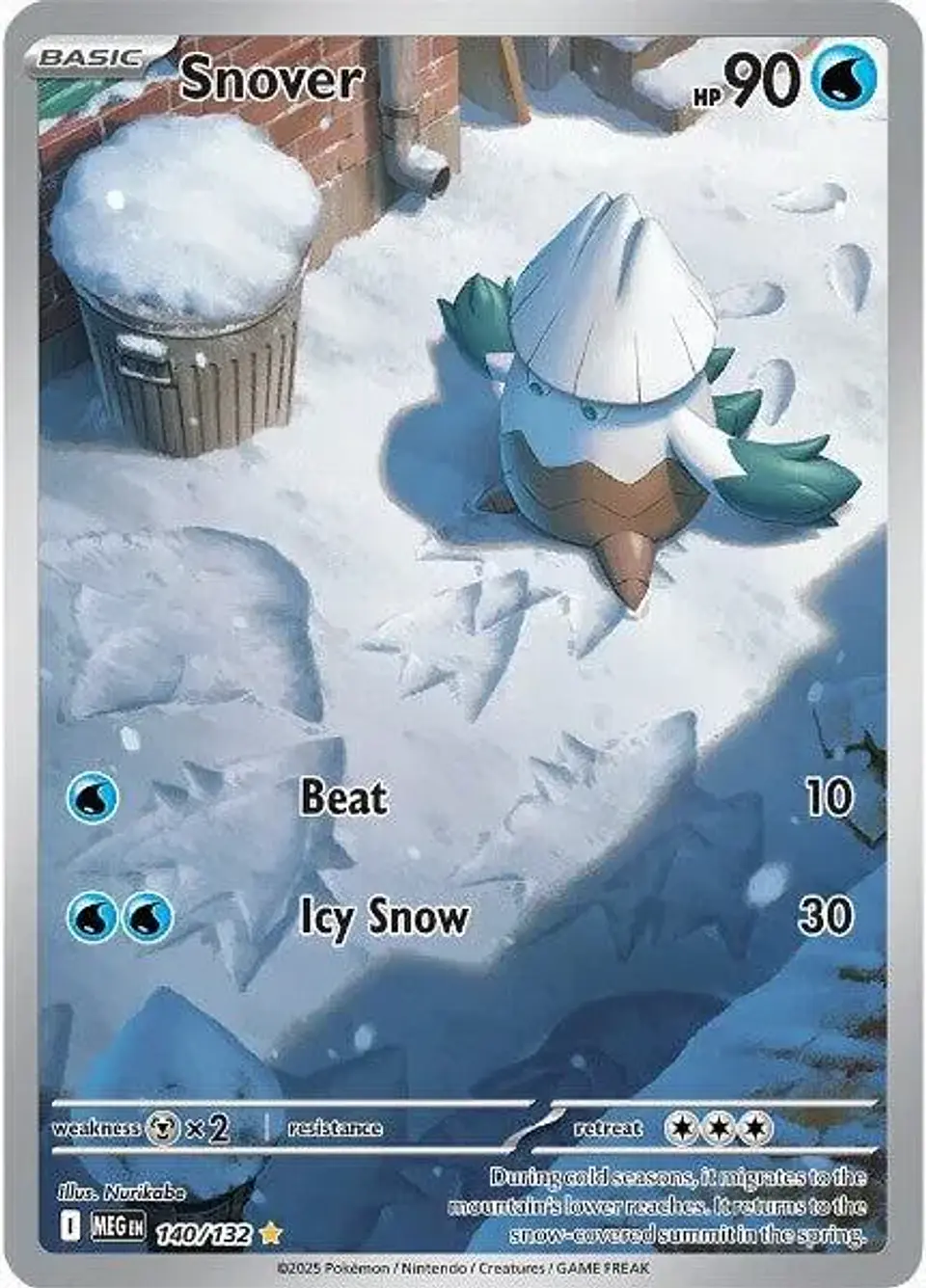 Single Snover - 140/132 - Illustration Rare (Ingles Foil NM) 1