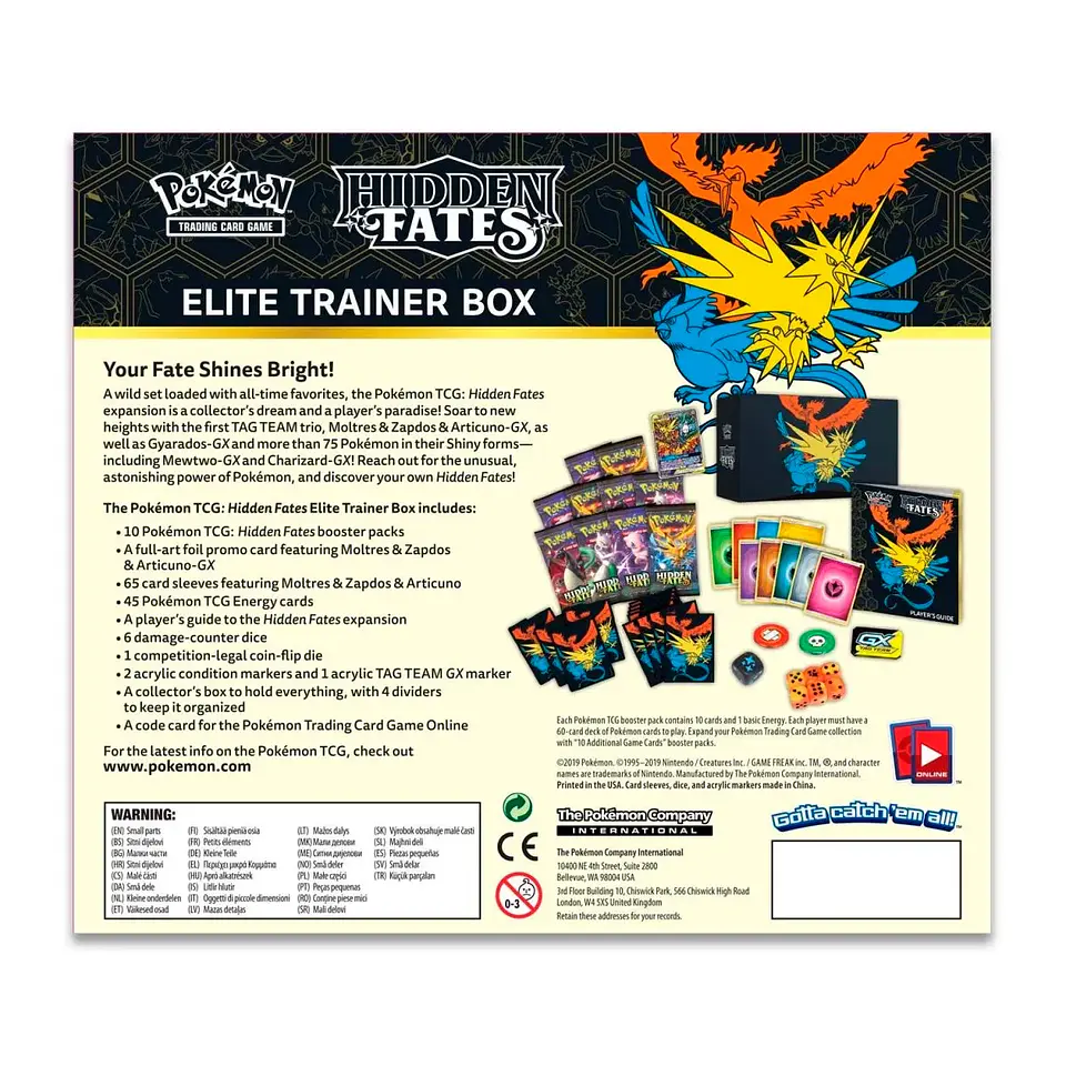 Elite Trainer Box - Hidden Fates 10