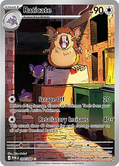 Single Raticate - 099/088 - Illustration Rare (Inglés Foil NM)