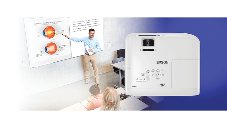 Proyector Epson PowerLite E20 | 3LCD | 3400 lúmenes | XGA 1024×768 OPENBOX 3