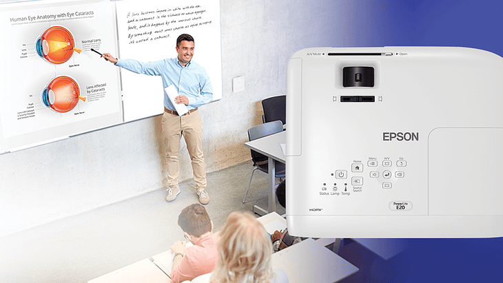 Proyector Epson PowerLite E20 | 3LCD | 3400 lúmenes | XGA 1024×768 OPENBOX 3