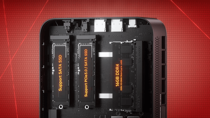 Mini PC AMD Ryzen 5 7430U | 16GB RAM | 512GB SSD 5