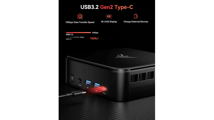 Mini PC AMD Ryzen 5 7430U | 16GB RAM | 512GB SSD 3
