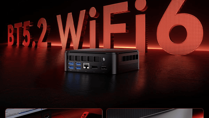 Mini PC AMD Ryzen 5 7430U | 16GB RAM | 512GB SSD 6