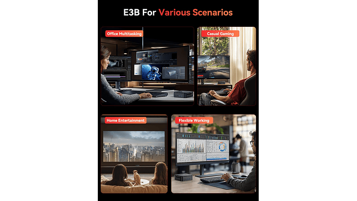 Mini PC AMD Ryzen 5 7430U | 16GB RAM | 512GB SSD 8