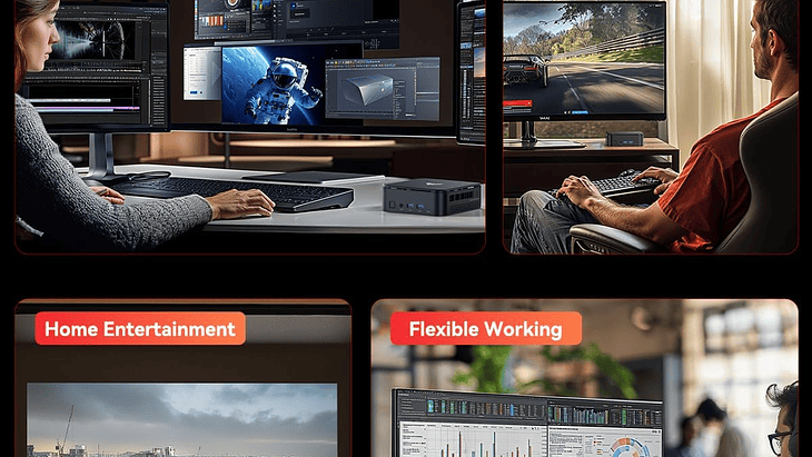 Mini PC AMD Ryzen 5 7430U | 16GB RAM | 512GB SSD 8