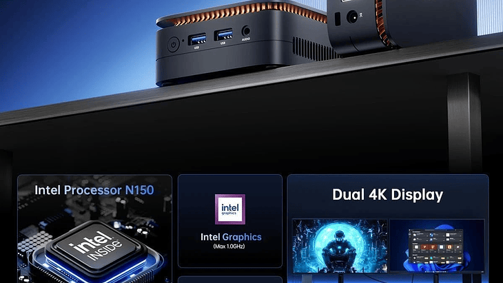 Mini PC Intel N150 12ª Gen | 8GB RAM | 256GB SSD | Windows 11 Pro 3