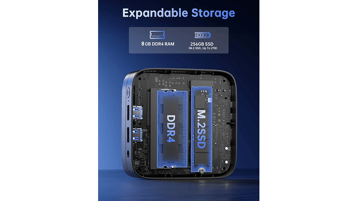 Mini PC Intel N150 12ª Gen | 8GB RAM | 256GB SSD | Windows 11 Pro 4