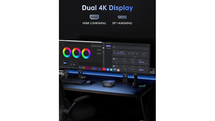 Mini PC Intel N150 12ª Gen | 8GB RAM | 256GB SSD | Windows 11 Pro 5