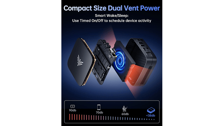 Mini PC Intel N150 12ª Gen | 8GB RAM | 256GB SSD | Windows 11 Pro 6