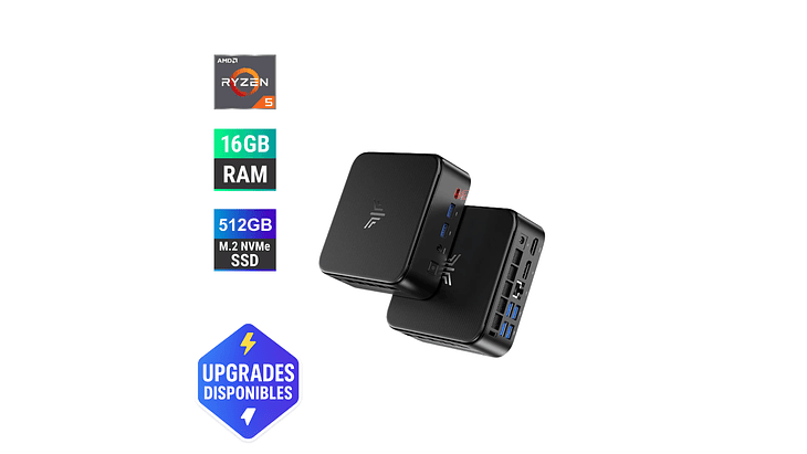 Mini PC AMD Ryzen 5 7430U | 16GB RAM | 512GB SSD 1