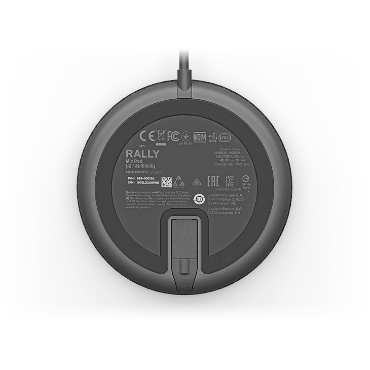 Logitech Rally Mic Pod Micrófono de Expansión para Salas de Reunión 4