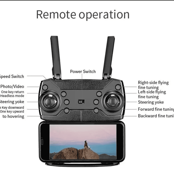 Dron E88 Pro Dual Cameras 4K ultra HD 2