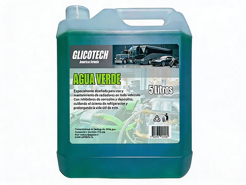 Agua Verde para Radiador 5 Litros