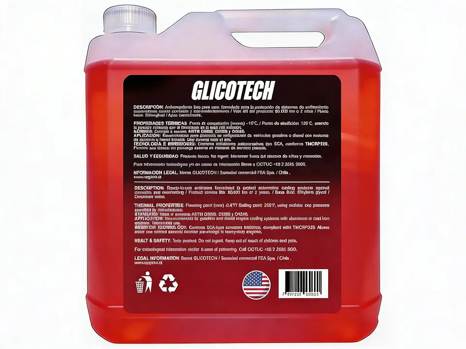 Anticongelante Glicotech Red 33% 5L - Todo Tipo de Vehículos 2