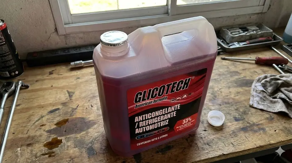 Coolant Rojo Glicotech 33% Liquido Refrigerante 5 Litros 4