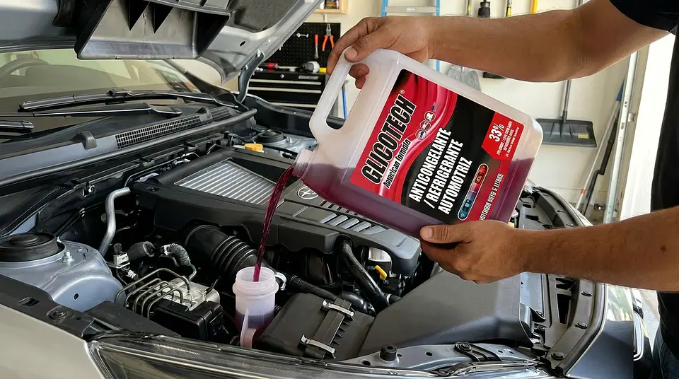 Coolant Rojo Glicotech 33% Liquido Refrigerante 5 Litros 5