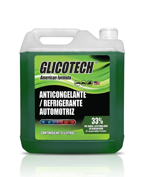 Refrigerante Verde Glicotech 33% Liquido 5 Litros