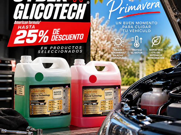 Cyber Glicotech: refrigerantes para tu auto con hasta 25% de descuento