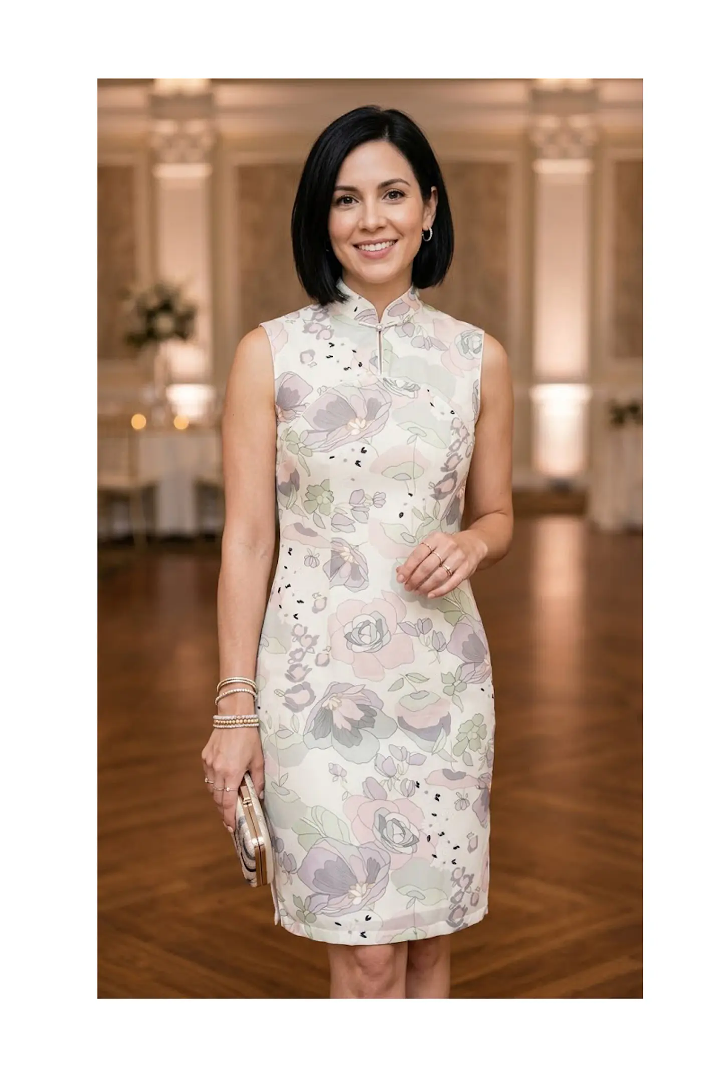 Vestido Quipao Marca XIAO SHI Original Talla 38  S/M 3