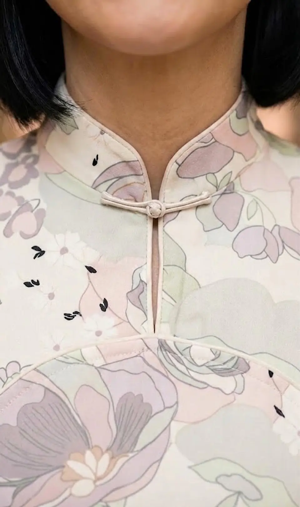 Vestido Quipao Marca XIAO SHI Original Talla 38  S/M 5