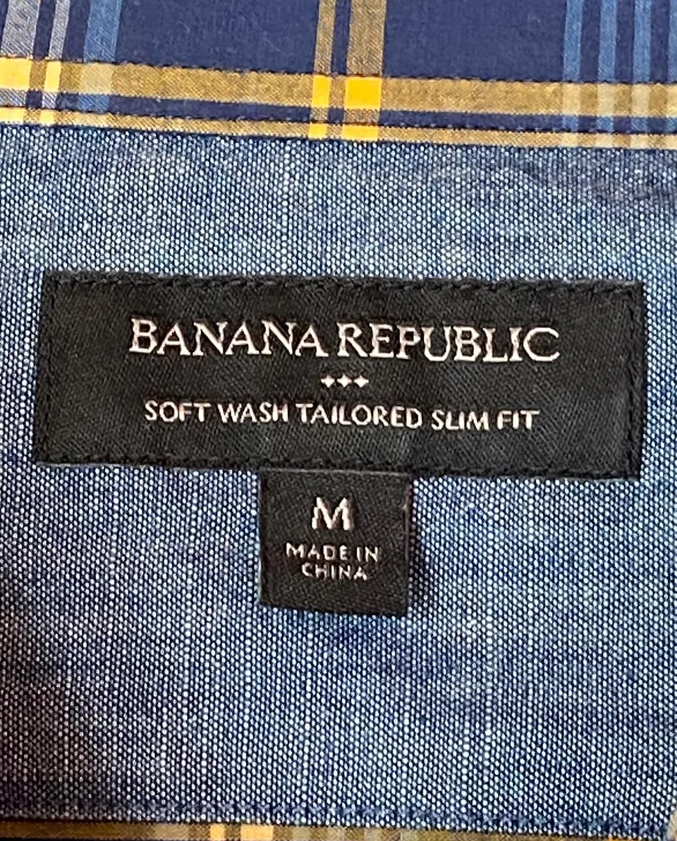 Camisa Hombre BANANA REPUBLIC Talla M Slim Fit 8