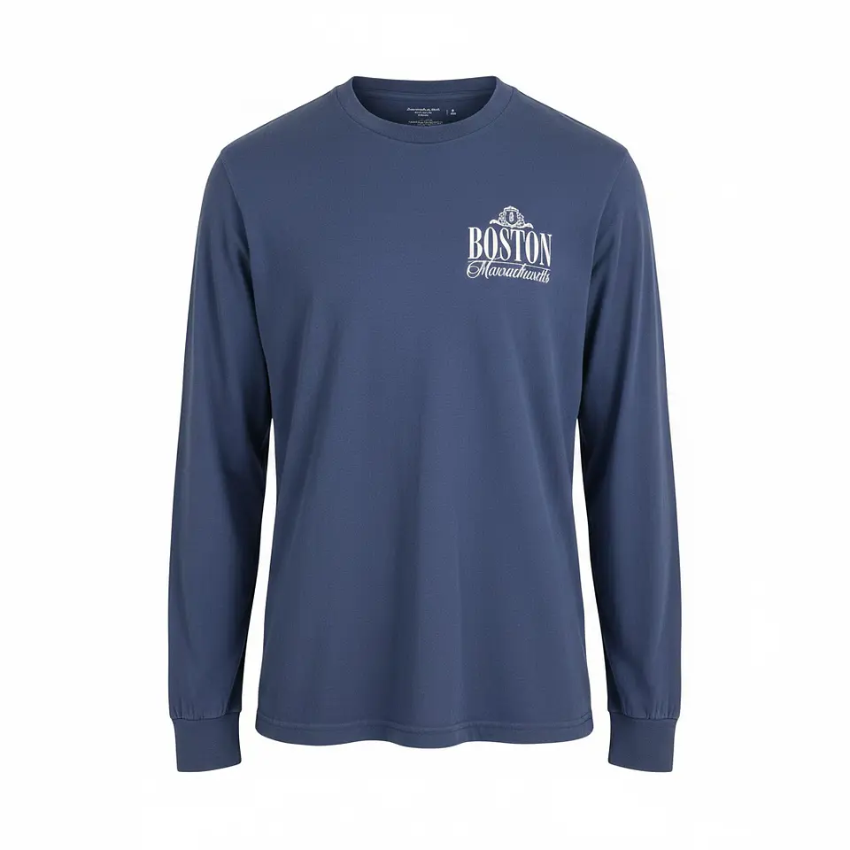 Polera Manga Larga Abercrombie & Fitch - Boston Massachusetts (Talla M) 1