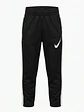 Pantalón Buzo Nike Dri-FIT Niño – Negro / Franjas Blancas / Talla S (4-5 años) - Miniatura 1