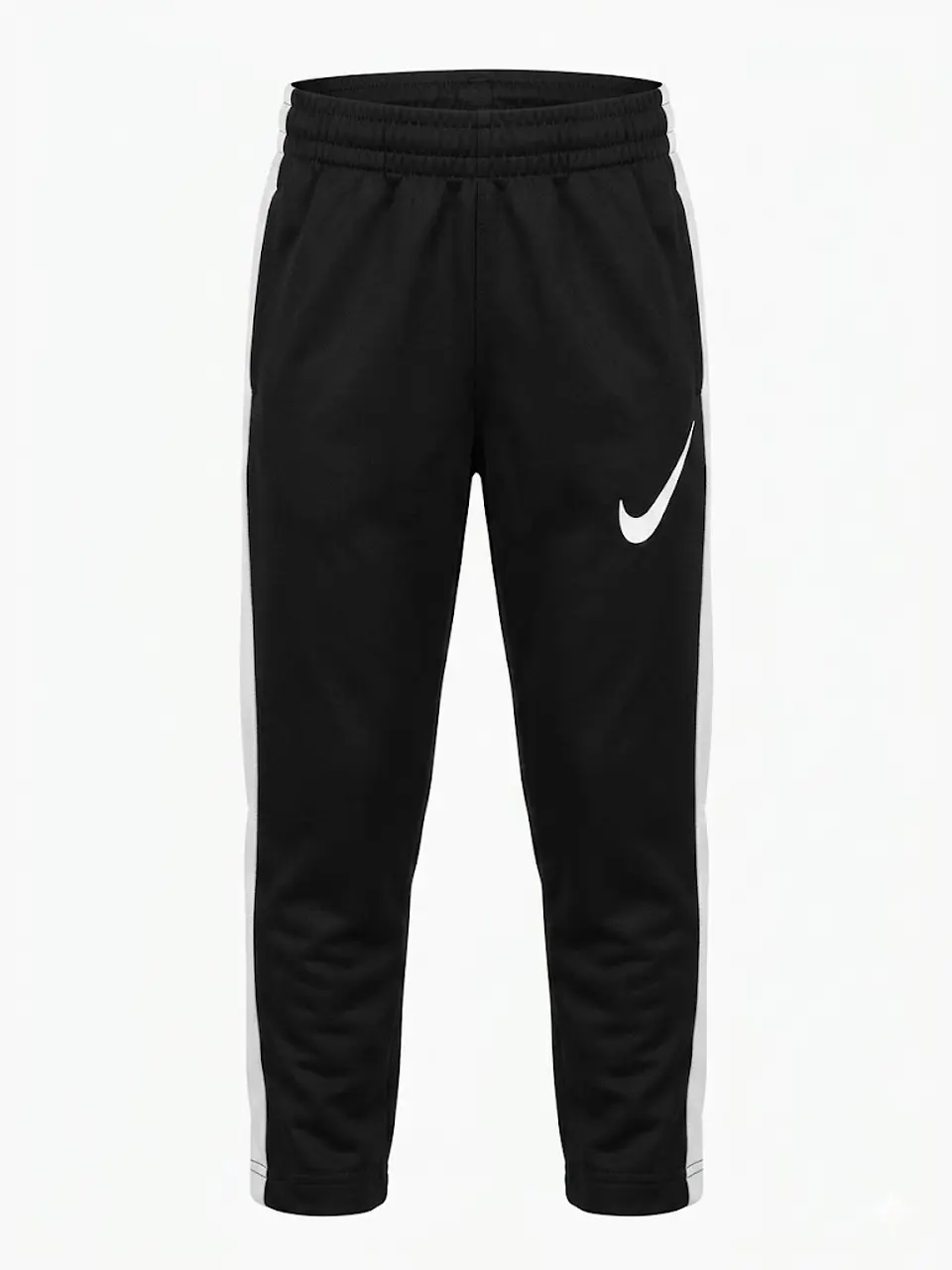 Pantalón Buzo Nike Dri-FIT Niño – Negro / Franjas Blancas / Talla S (4-5 años) 1