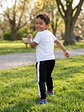 Pantalón Buzo Nike Dri-FIT Niño – Negro / Franjas Blancas / Talla S (4-5 años) - Miniatura 5