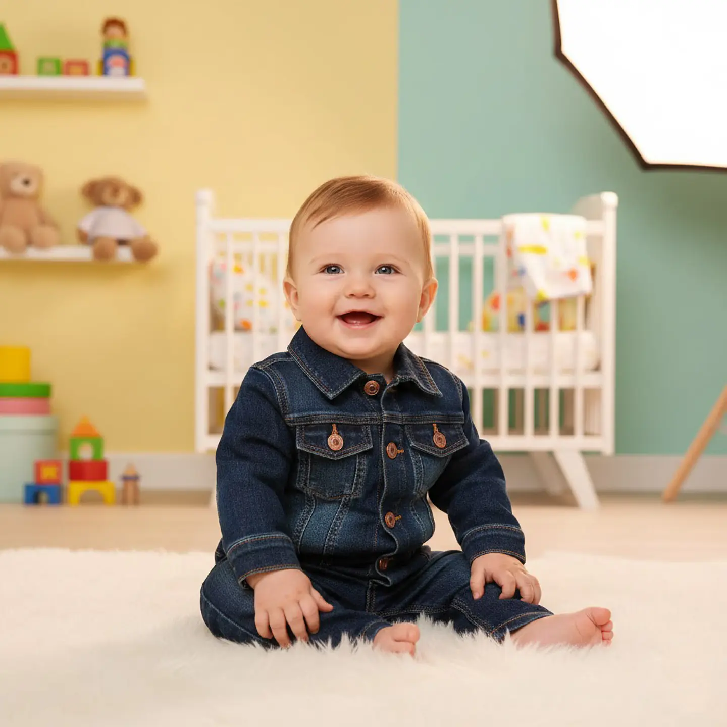 Chaqueta de Mezclilla Clásica para Bebé Wonderkids – 18 Meses 3