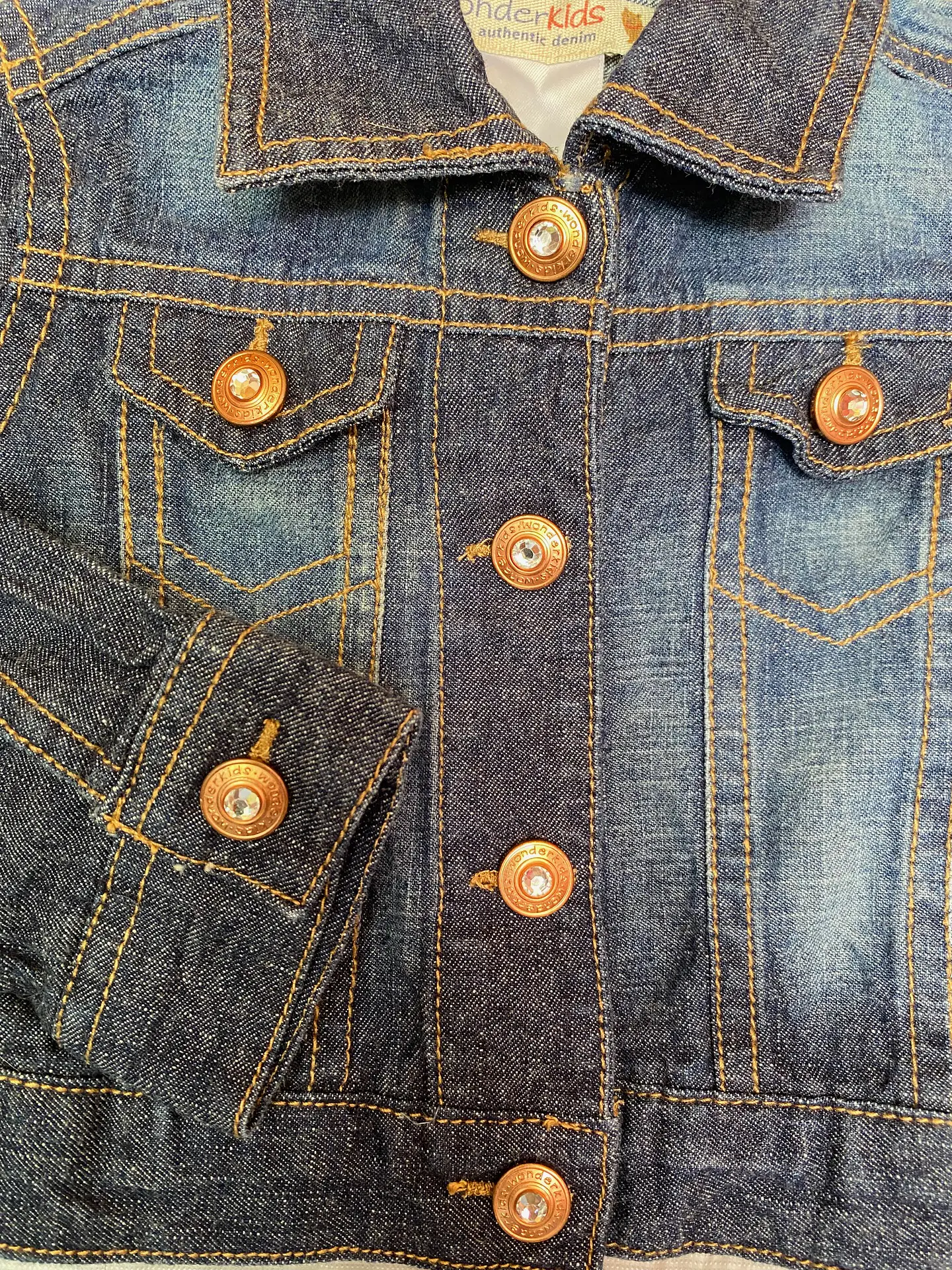 Chaqueta de Mezclilla Clásica para Bebé Wonderkids – 18 Meses 8
