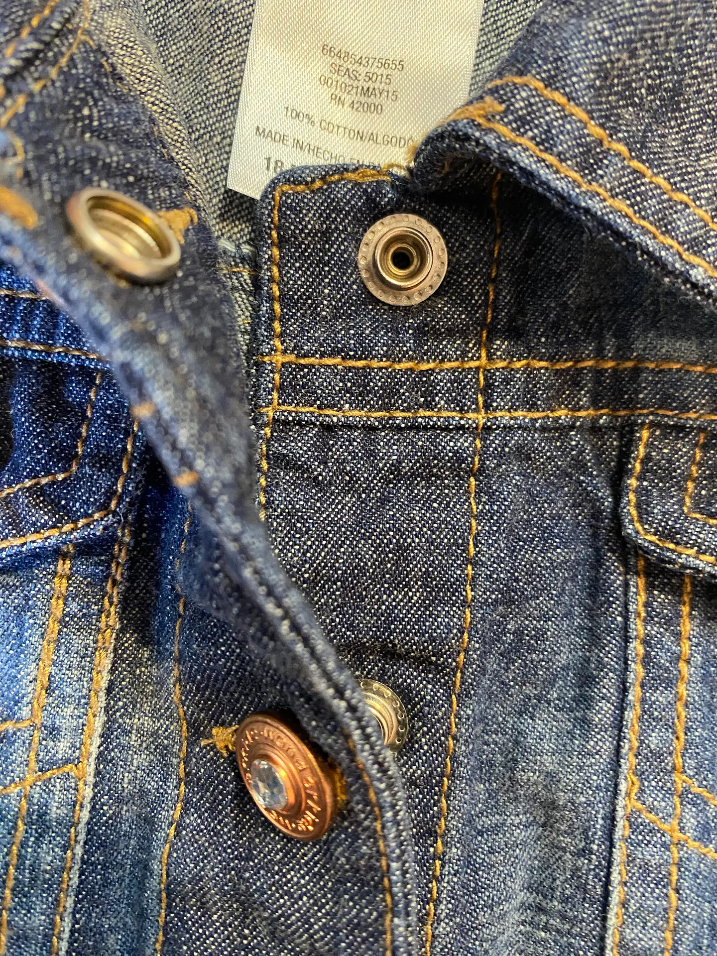 Chaqueta de Mezclilla Clásica para Bebé Wonderkids – 18 Meses 9