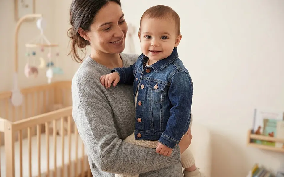 Chaqueta de Mezclilla Clásica para Bebé Wonderkids – 18 Meses 4