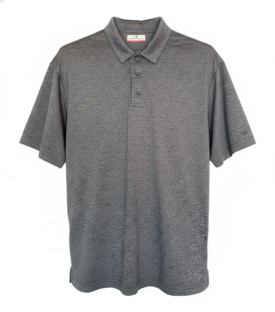 Polera Grand Slam Performance Tenis/Golf – Gris Jaspeado (Talla XXL) 1