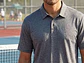Polera Grand Slam Performance Tenis/Golf – Gris Jaspeado (Talla XXL) - Miniatura 4