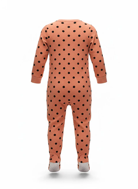Pijama Enterito de Polar Carter's "Just One You" – Diseño Panda con Lunares (Talla 3T)