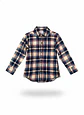Camisa de Franela Escocesa Carter's – Azul, Rojo y Crema (Talla 3T) - Miniatura 1