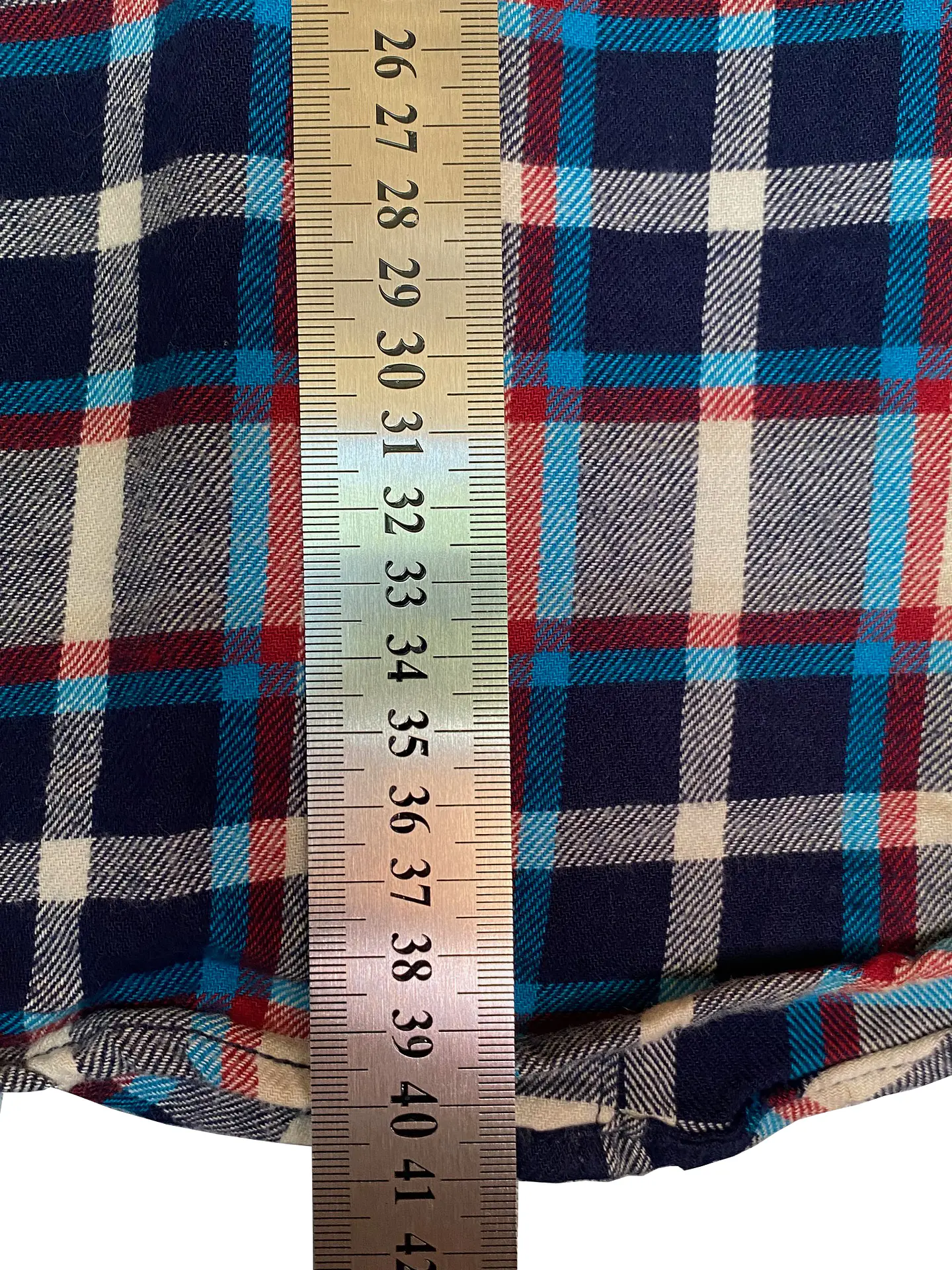 Camisa de Franela Escocesa Carter's – Azul, Rojo y Crema (Talla 3T) 9