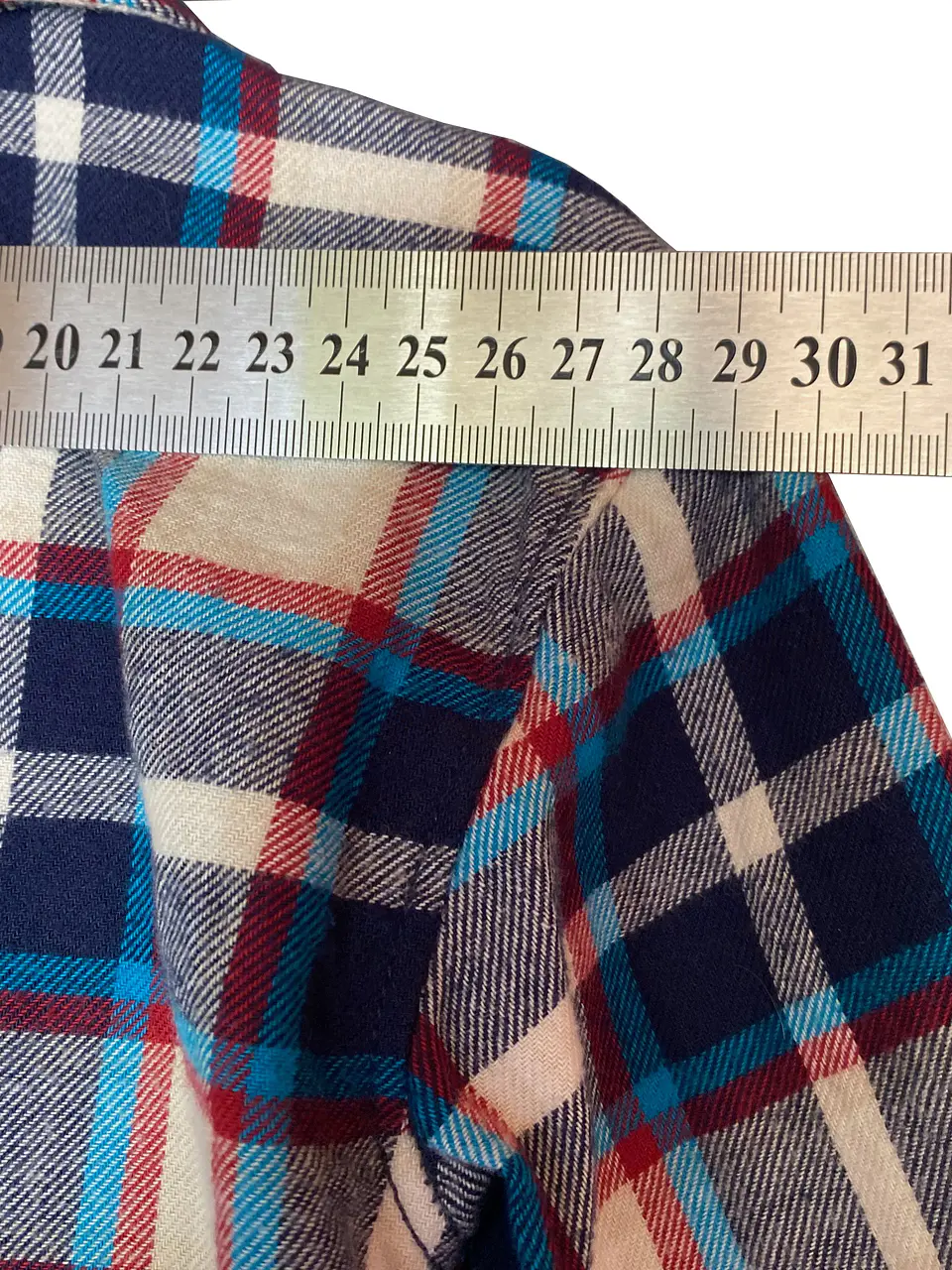 Camisa de Franela Escocesa Carter's – Azul, Rojo y Crema (Talla 3T) 12