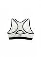 Peto Deportivo Marika con Tecnología Coolmax – Blanco y Negro (Talla M) - Miniatura 2
