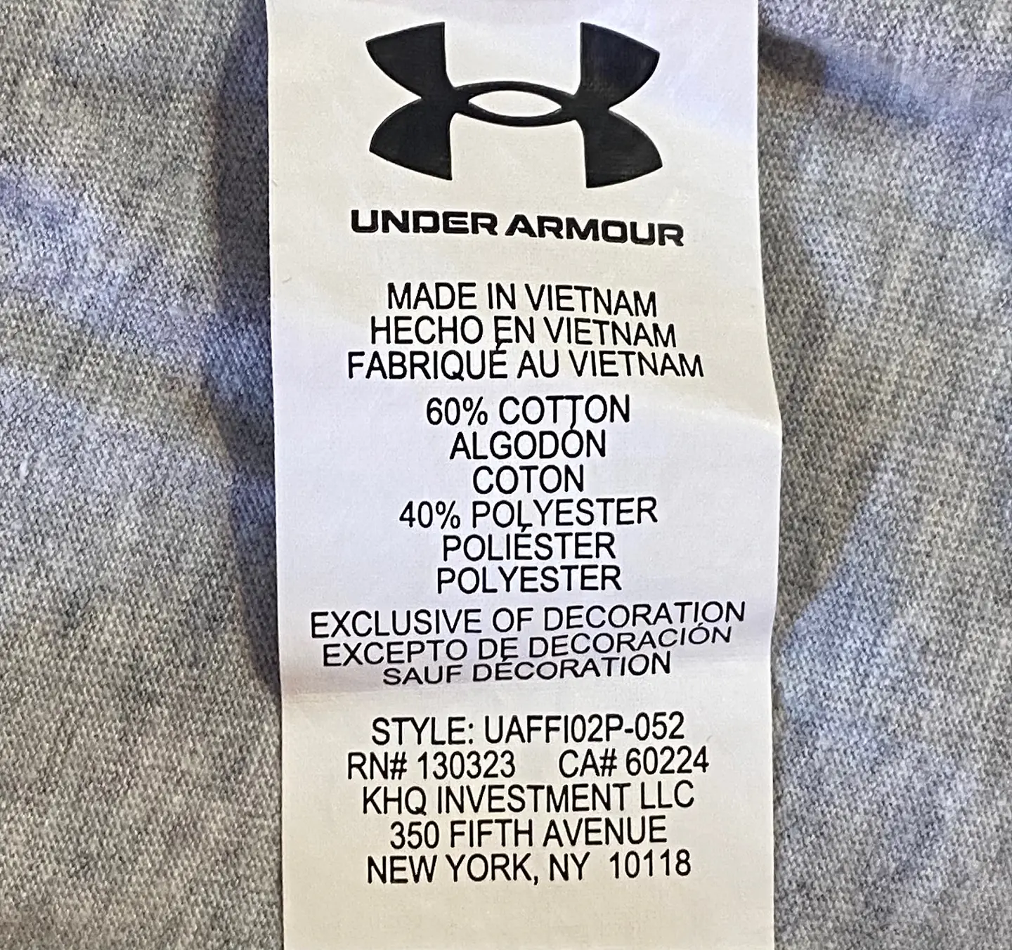 Polera de Manga Larga Under Armour para Bebé - 
